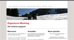 Desktop Screenshot of experience-mushing.com