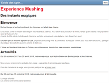 Tablet Screenshot of experience-mushing.com